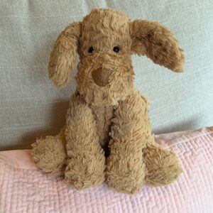 Jellycat Fuddlewuddle Puppy Brown Retired Dog Lovey Security Stuffed Animal